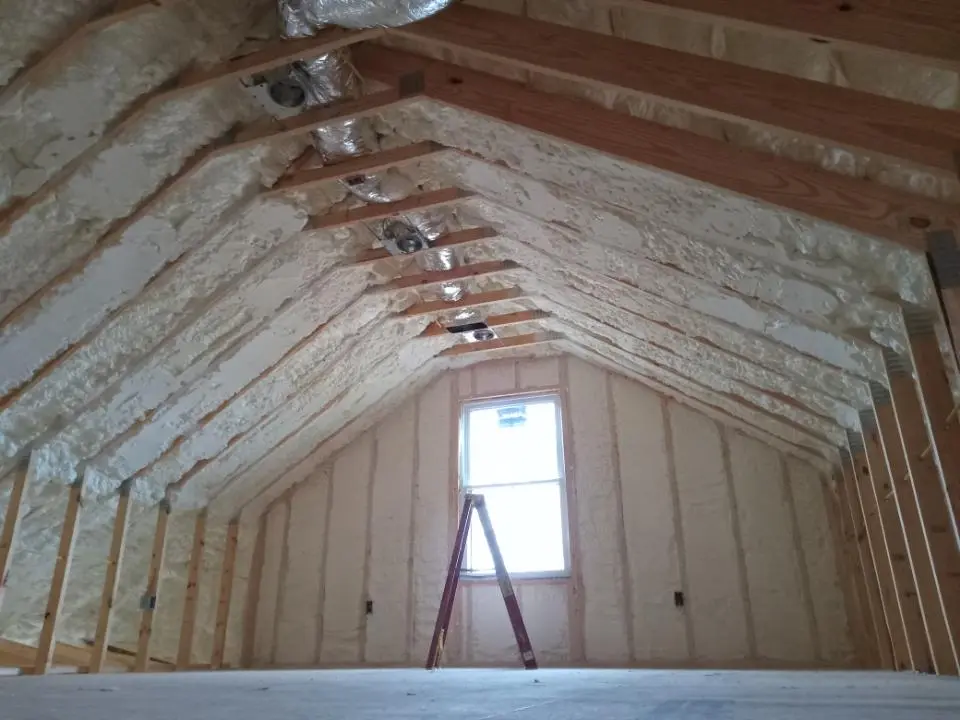 Spray foam roofing application for Crawl Space Insulation project in Bithlo